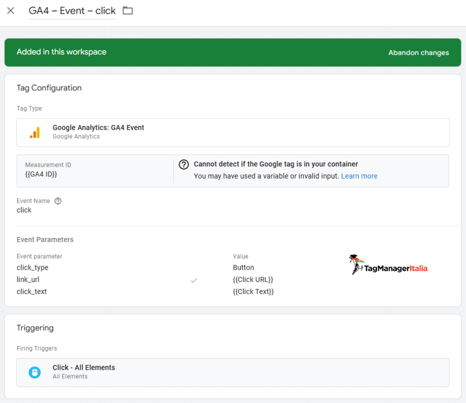 Creazione evento tracciamento Click bottoni con Google Tag Manager - Guida Tag Manager Italia