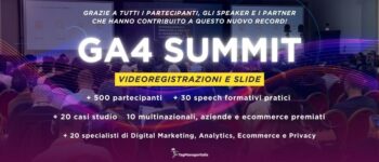 Seconda edizione del GA4 Summit: oltre 500 partecipanti per due giorni di formazione e confronti sul presente e futuro dell'Analytics per il Marketing e l'Advertising